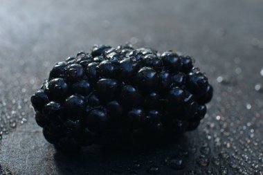 Siyah bir arka plan üzerinde su damlaböğü