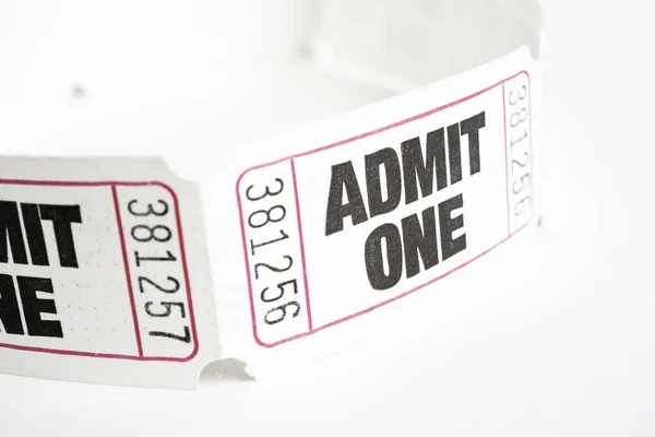 Admit One Paper Ticket — Stock Photo, Image