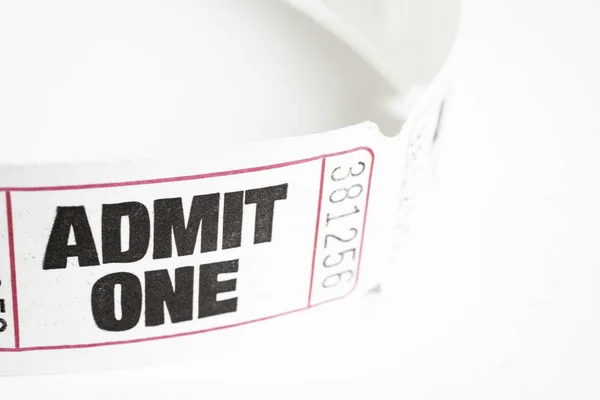 Admit One Paper Ticket — Stock Photo, Image