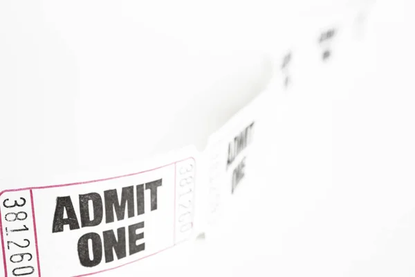 Admit One Paper Ticket — Stock Photo, Image