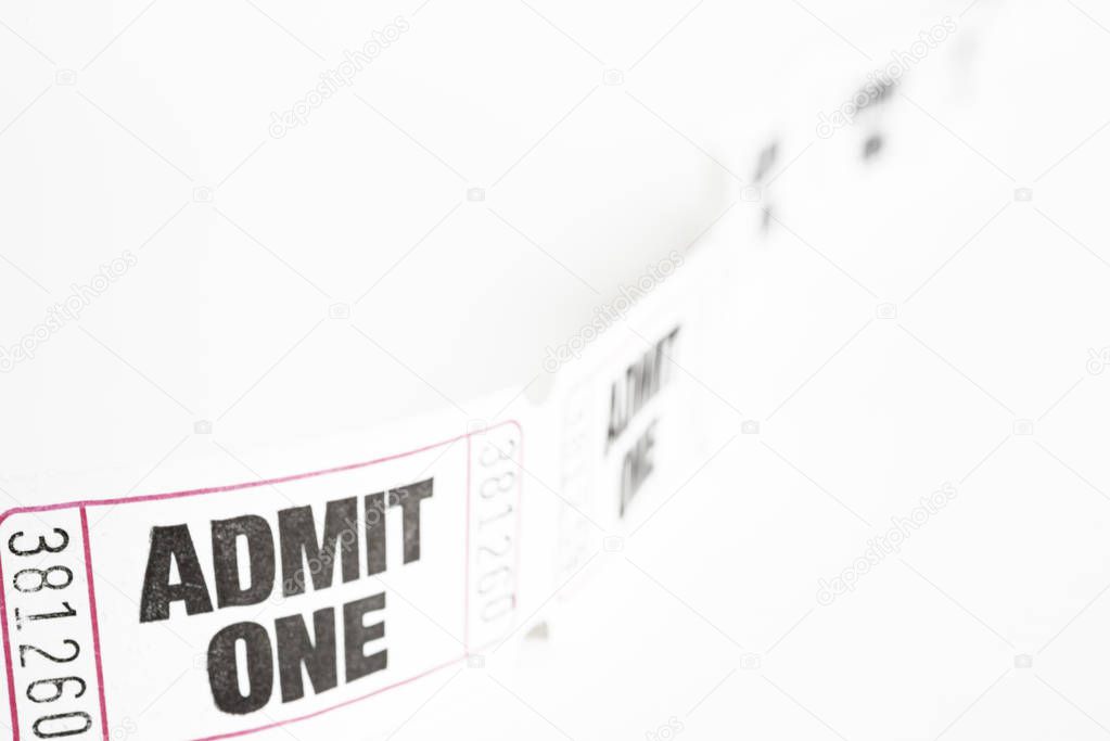 Admit One Paper Ticket