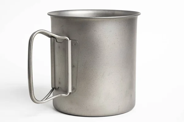 Universalmugg i metall — Stockfoto