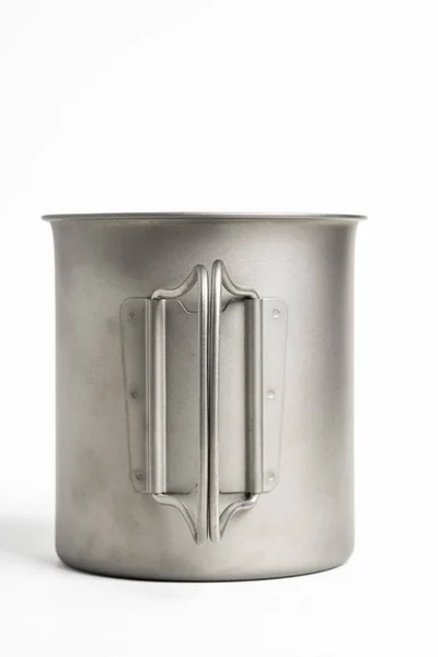 Metalowy kubek uniwersalny — Zdjęcie stockowe