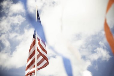 Banner ile Amerikan Bayrağı