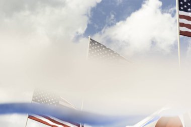 Banner ile Amerikan Bayrağı