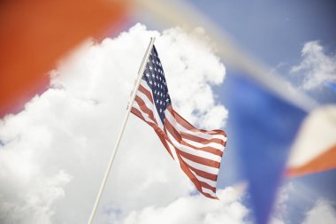 Banner ile Amerikan Bayrağı