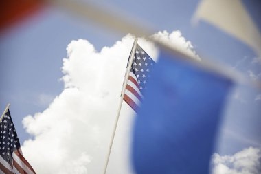 Banner ile Amerikan Bayrağı