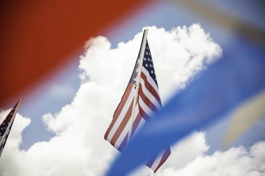 Banner ile Amerikan Bayrağı