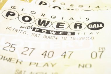 Bir yığın Powerball Loto Biletleri