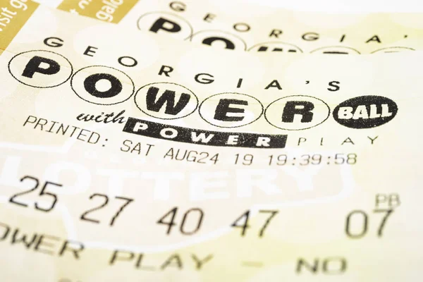 Μια στοίβα από Powerball λαχεία — Φωτογραφία Αρχείου