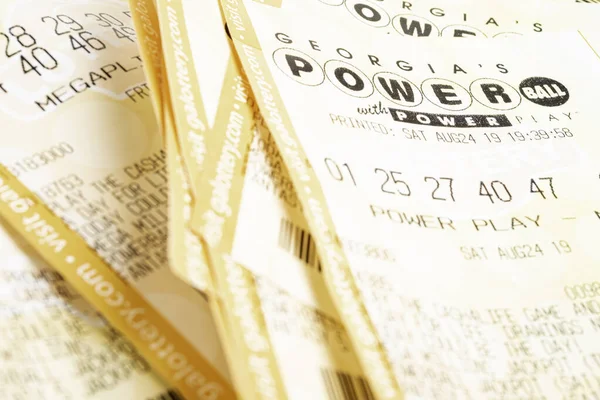 Bir yığın Powerball Loto Biletleri