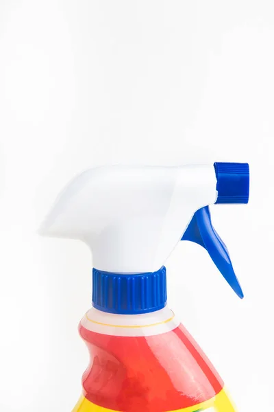 Close Top Portion Red White Blue Liquid Spray Plastic Dispenser Royalty Free Stock Images
