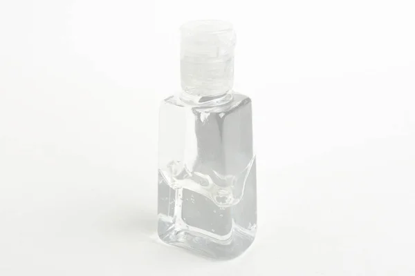 Product Shot Generic Pocket Size Transparent Hand Sanitizer Plastic Dispenser — Stock Photo, Image