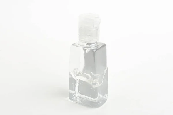 Product Shot Generic Pocket Size Transparent Hand Sanitizer Plastic Dispenser — Stock Photo, Image