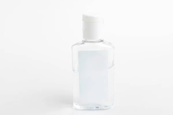 Product Shot Generic Pocket Size Transparent Hand Sanitizer Plastic Dispenser — Stock Photo, Image