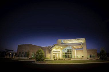Vidalia, Georgia / ABD - 13 Mart 2020: Meadows Bölgesel Tıp Merkezi 'nden Tommy ve Shirley Strickland Kanser Merkezi.