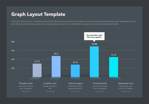 Modelo Layout Gráfico Negócios Moderno Com Lugar Para Seu Conteúdo — Vetor de Stock