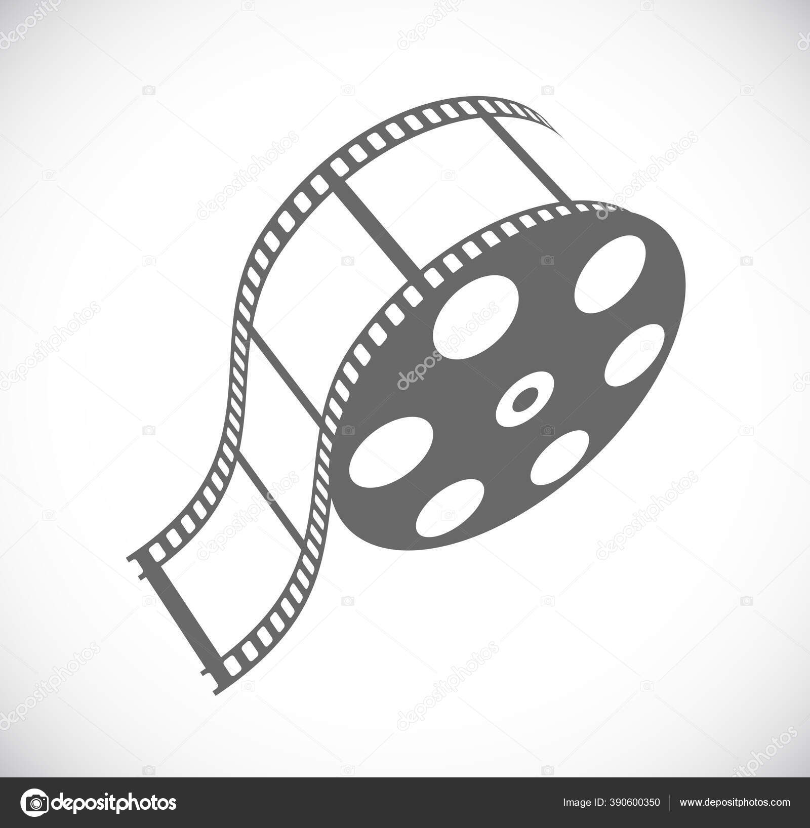 Filmstreifen Filmrolle Symbol Vektorgrafik Lizenzfreie Grafiken C Igarts 390600350 Depositphotos