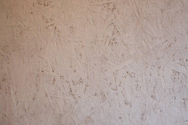 Soyut arka plan. Oryantal yonga levha beyaz boya ile boyanmıştır. Görünür yapıştırılmış ahşap yongaları.