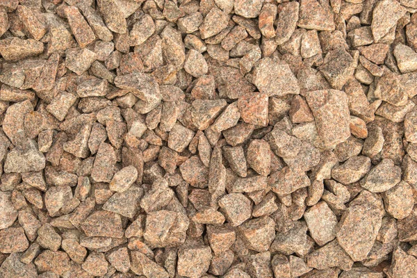 Abstrakter Hintergrund Aus Zerkleinertem Granit Stein Der Für Bauarbeiten Kleine — Stockfoto