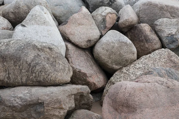 Сохраняющая Стена Камней Валунов Камень Вулканических Пород Гранит Базальт Габро — стоковое фото