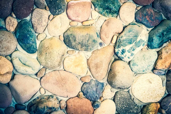 Stenen Muur Als Achtergrond Metselwerk Gemaakt Van Natuurlijk Gepolijst Door — Stockfoto