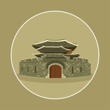 Hwaseong Fortress.City,Suwon-si, Gyeonggi-do.Architecture of Asia.Landmark of South Korea