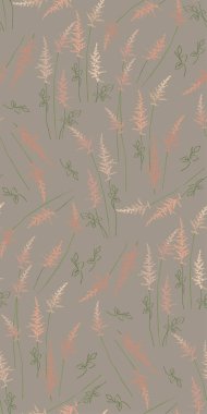 pembe çiçek çim arka plan, vektör illüstrasyon