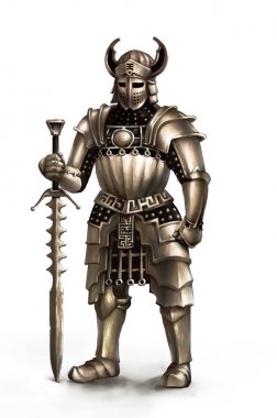 İki elli kılıçlı şövalye