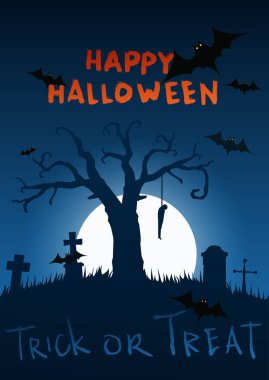 Mutlu Cadılar Bayramı tebrik kartı