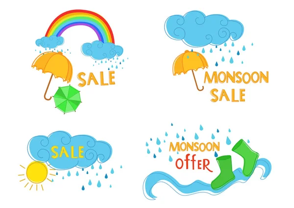 Muson için vektör illüstrasyon