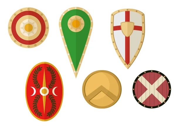 Antik kalkankoleksiyonu. Colorfull vektör seti.