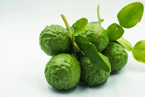 Fruta Fresca Bergamota Con Hoja Cortada Por Mitad Bergamota Sobre — Foto de Stock