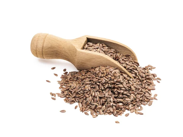 Lopatka s lněná semena — Stock fotografie