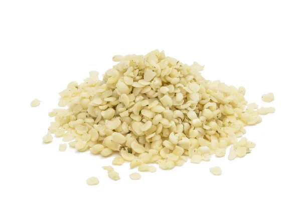 Pile of shelled hemp seeds — Stock Photo, Image