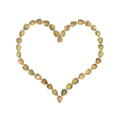 karabuğday kalp şeklinde