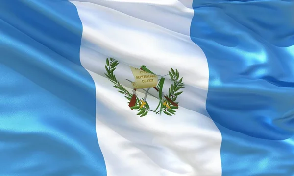 Резиновый Шелковый Материал Guatemala Waiting Flag Высокое Качество Детальной Текстуры Лицензионные Стоковые Изображения