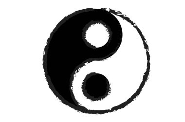 iki zıt güçler, kadın ve erkek, çok bilinen ama yine de iki zıt şeylerin atractive logosu resmi