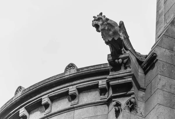 Gargoyle Sacre Coeur Bazilikası Nda Paris — Stok fotoğraf