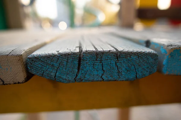 Синя дерев'яна дошка текстури деревини Ліцензійні Стокові Фото
