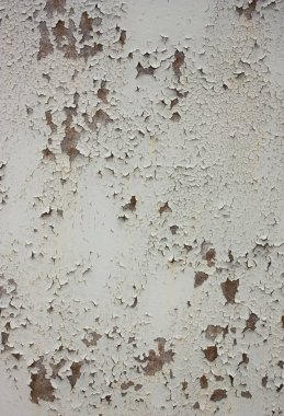 çatlaklar ve pas ile kaplı eski duvar boyadoku