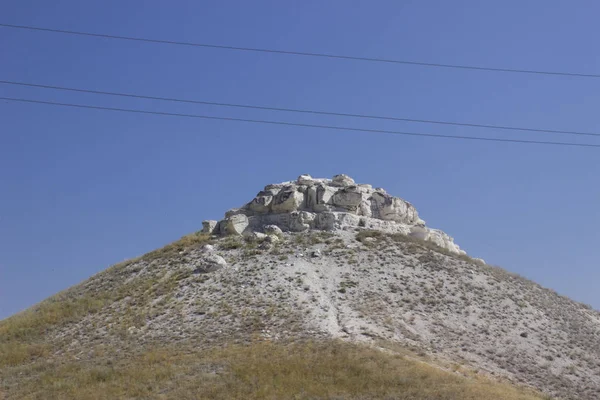 The natural landmark of the Volgograd region Chalk Mountains