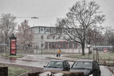 Karlsruhe Mhlburg Deutschland, Feuerwache bei Bahnhaltestelle 