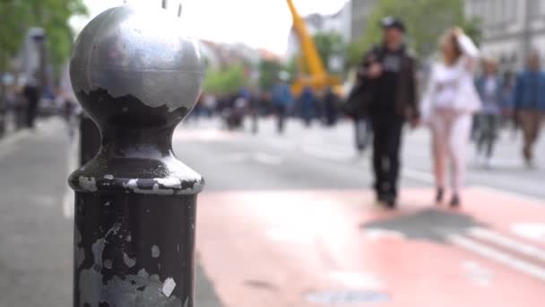 Gente Las Calles Budapest — Vídeo de stock
