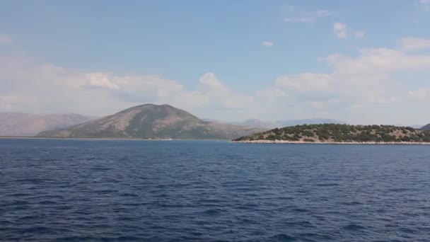 Excursion Bateau Sur Mer Avec Île — Video