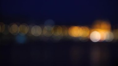 Bir çizgi de Şehir bokeh