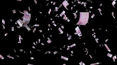 başlangıç ve bitiş ve alfa ile düşen beş yüz euro faturaları