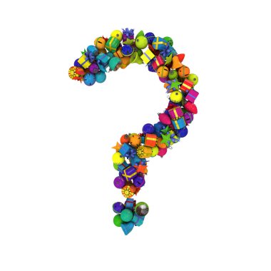 Letters from Christmas ornaments, QUESTION MARK