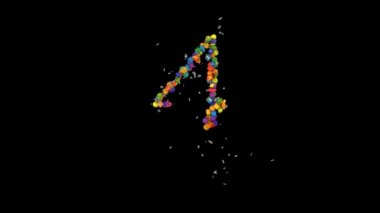 Tatil mektupları, Noel süslerinden tipografi, kar taneleri ile canlandırma, 4 renkli.