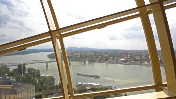 Міст Човном Огляду Вікно — стокове відео